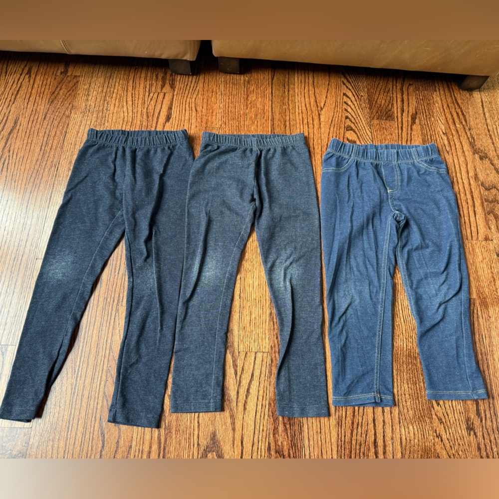 Bundle of Girls Jean Leggings - Size 4t